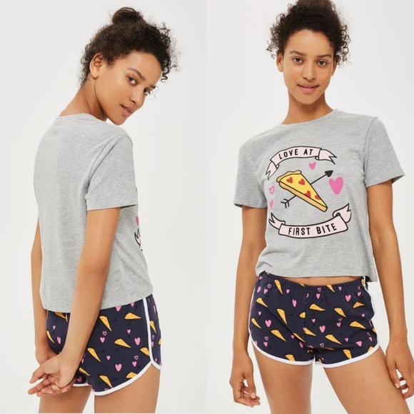 Topshop Other - TopShop 'Love at First Bite' Pizza Pajama Set